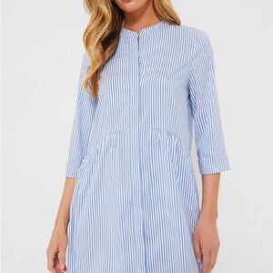 Tuckernuck Blue Stripe Royal Shirt Dress